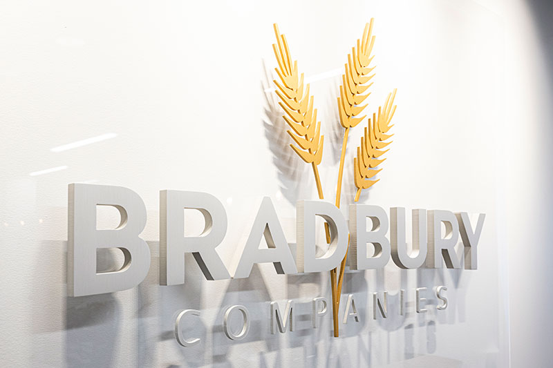 Bradbury Companies logo sign